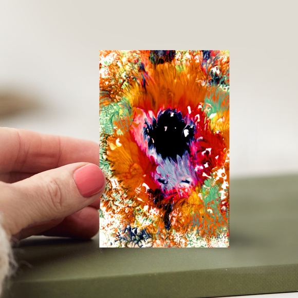 Original ACEO - Miniature Floral Painting - Blooming Magic 148 - Picture 4 of 6